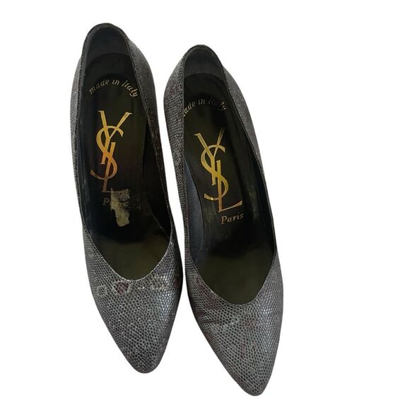Yves Saint Laurent YSL Vintage Leather Pumps - Picture 5 of 10